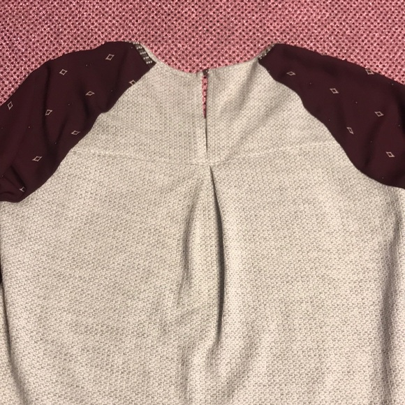 SOLD Maurices embellished chiffon sleeve top - Picture 6 of 8